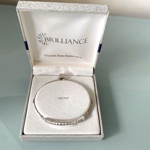 Brilliance MOM ❤️Bar Bracelet Swarovski Crystals